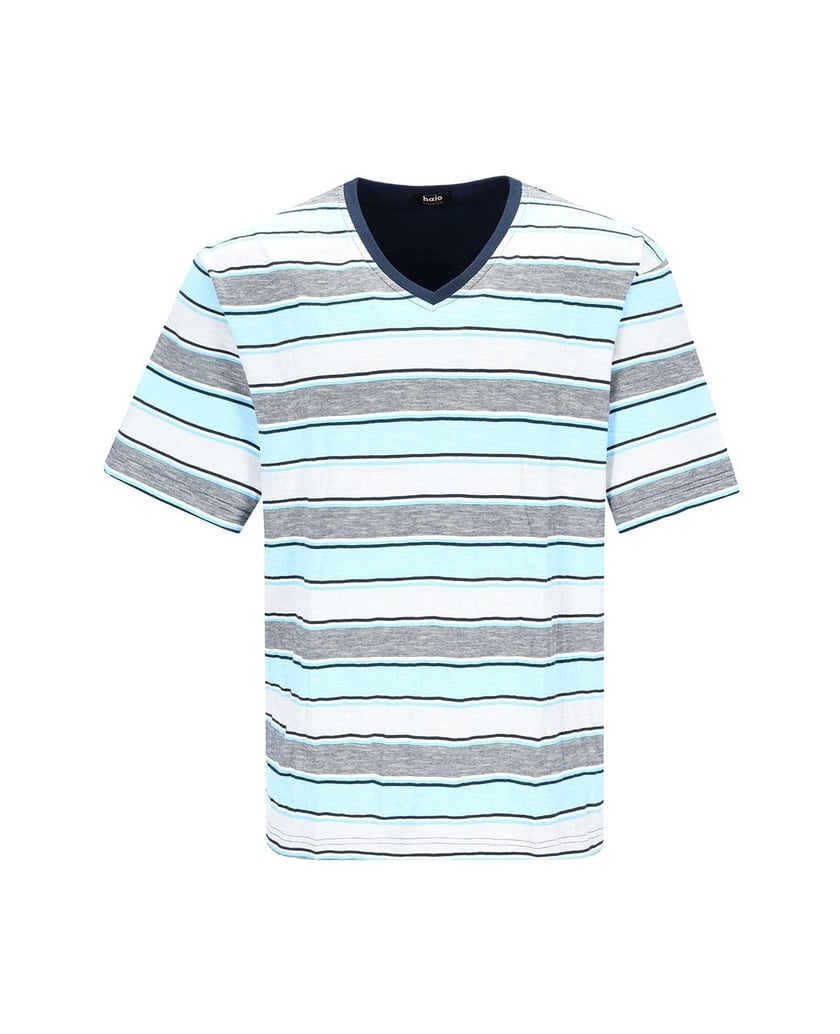 hajo-Herren-Pyjama-Shorty-Premium-Cotton-blau-