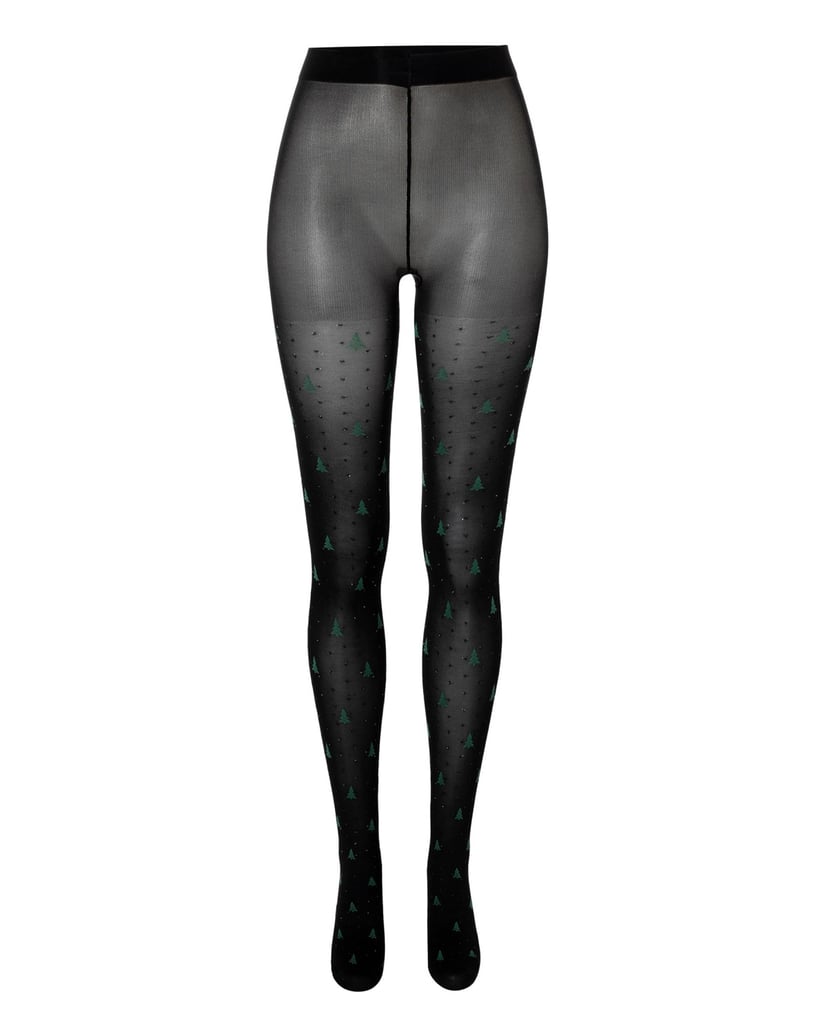 Camano-Strumpfhose-christmas-trees-schwarz