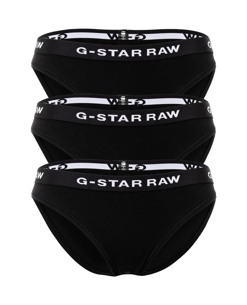 G-STAR-Damen-Slip-3er-Pack-schwarz