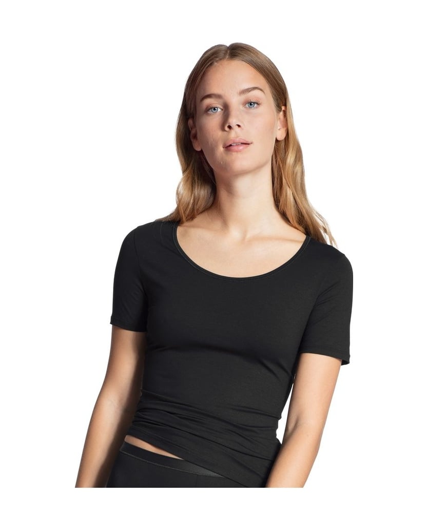 Calida-Damen-Unterhemd-1er-Pack-Natural-Comfort-Top-schwarz