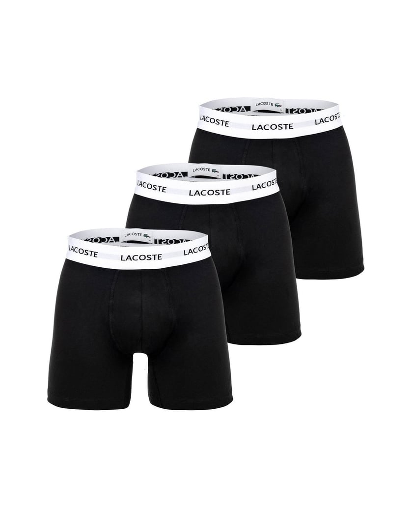 LACOSTE-Herren-Boxershort-3er-Pack-PACK-DE-3-BOXERS-LONGS-schwarz