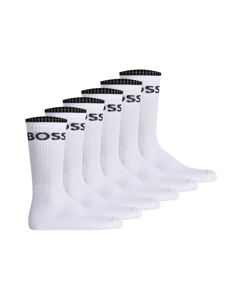 BOSS-Herren-Socken-6er-Pack-6P-QS-Stripe-CC-weiss
