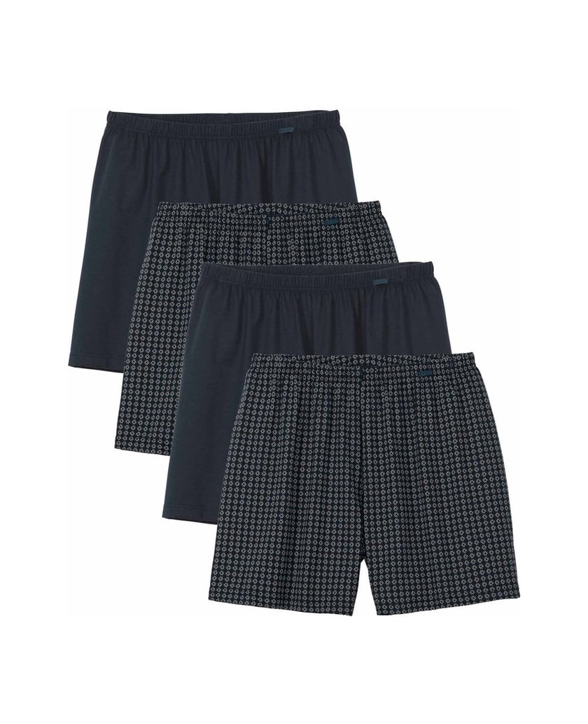 Calida-Herren-Web-Boxershorts-4er-Pack-Prints-Benefits-4P-dunkelblau