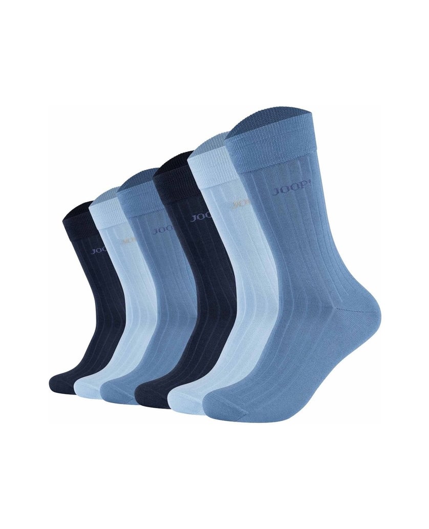 Joop-Unisex-Socken-6er-Pack-Premium-Essential-Mercerised-Socks-6P-blau