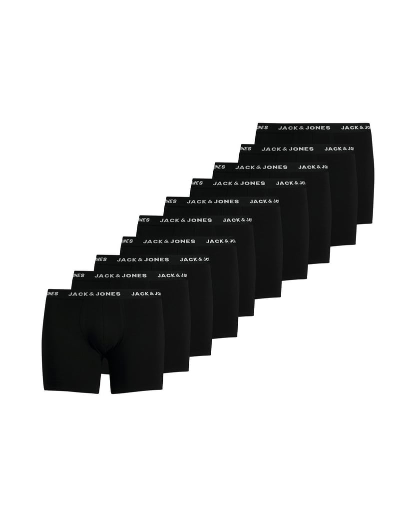 Jack-&-Jones-Herren-Boxershort-10er-Pack-JACHUEY-TRUNKS-PLUS-10-PACK-schwarz