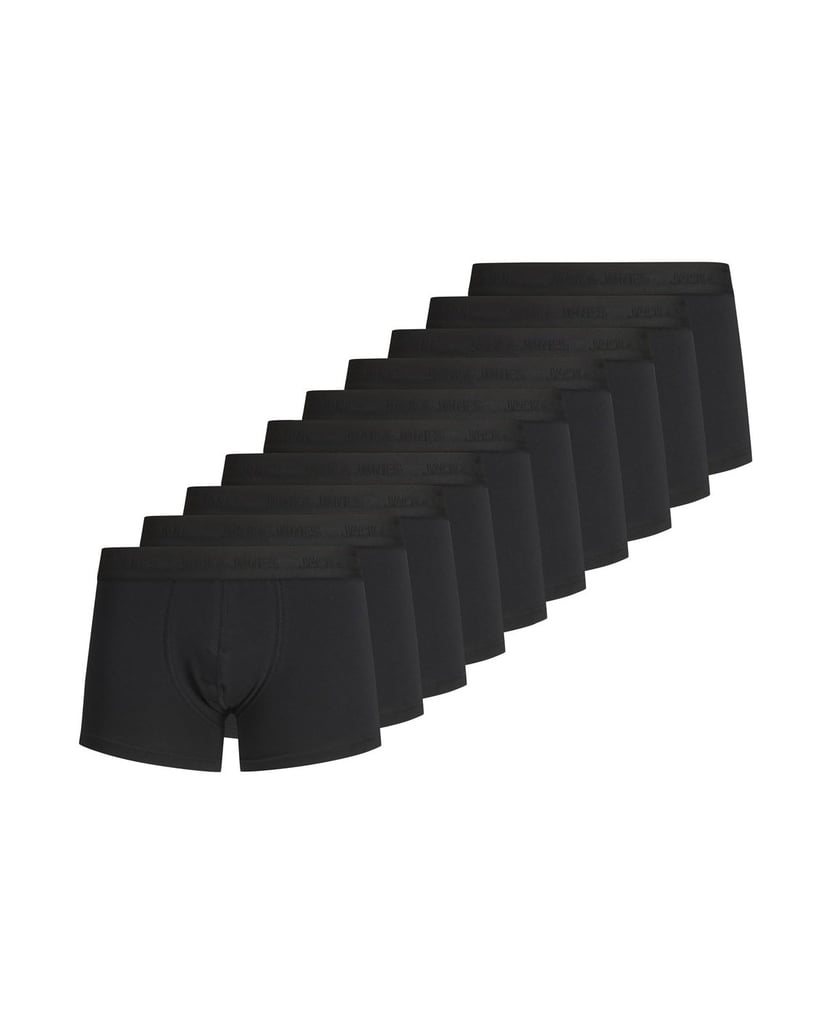 Jack-&-Jones-Herren-Boxershort-10er-Pack-JACTONE-IN-TONE-TRUNKS-10-PACK-schwarz