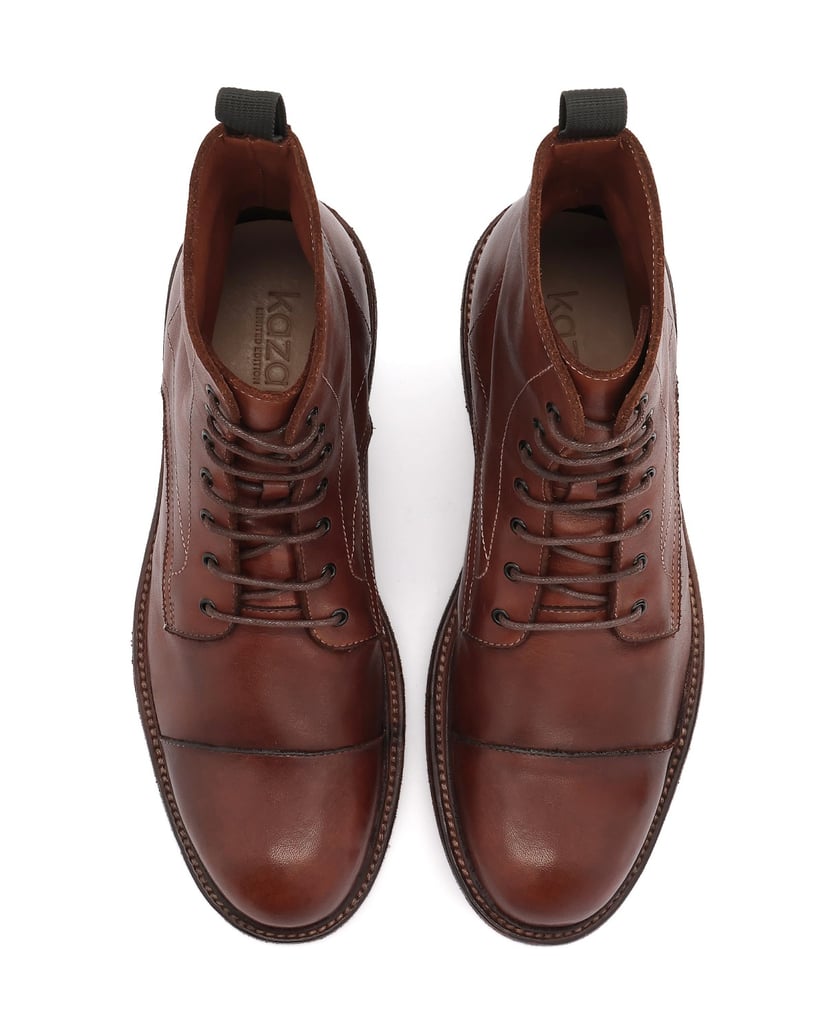 Kazar-Braune-Schnürstiefel-Limited-Edition-braun