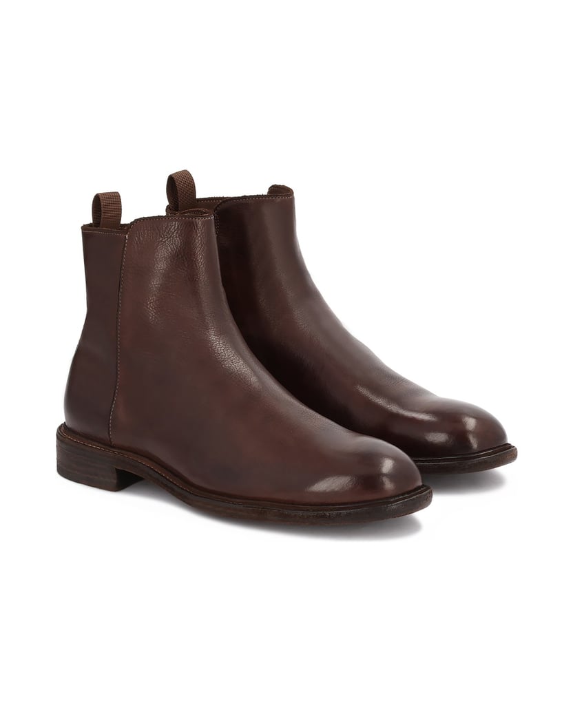 Kazar-Braune-Stiefel-mit-Reißverschluss-und-Ledersohle-braun