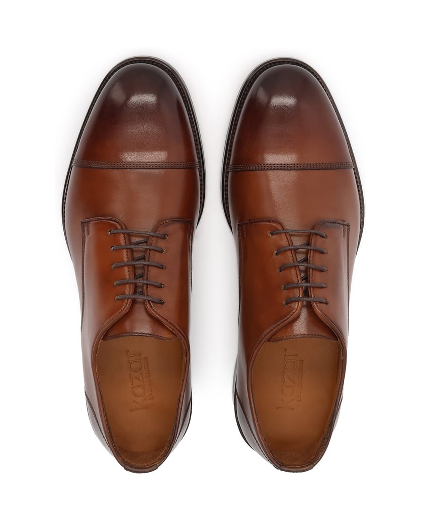 Kazar-Braune-Schuhe-mit-überlappenden-Zehen-braun