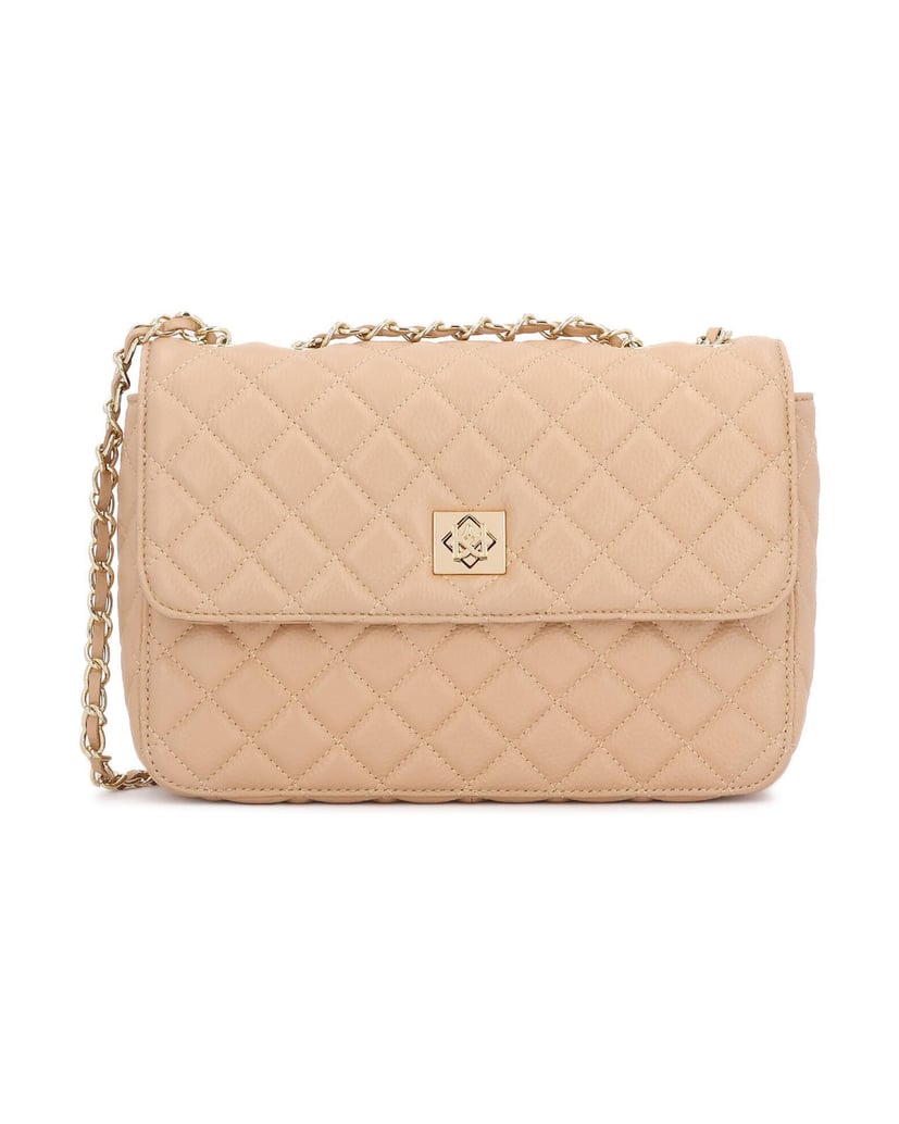 Kazar-Beige-gesteppte-Lederhandtasche-beige