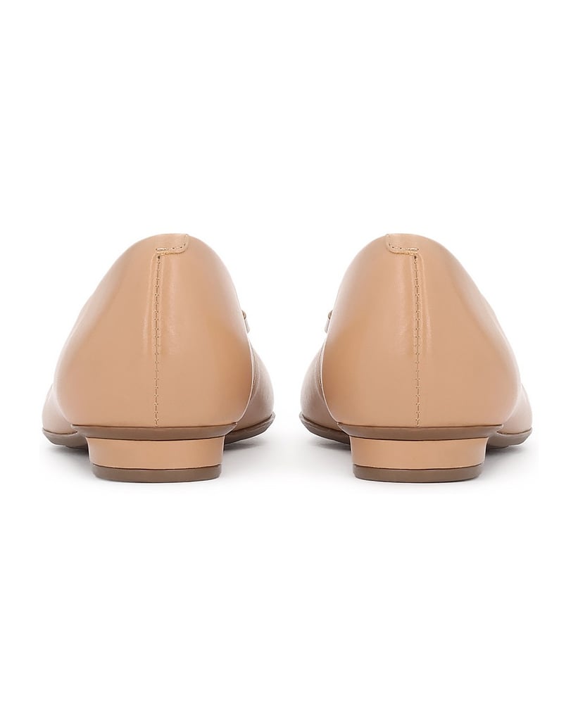 Kazar-Beige-Lederballerinas-mit-Schleife-beige