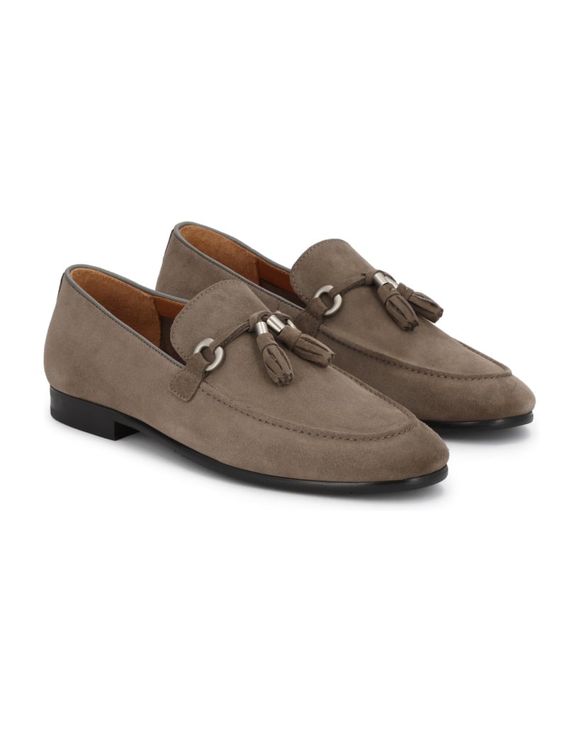 Kazar-Herren-Slipper-aus-Wildleder-mit-Haken-und-Metalldetails-taupe