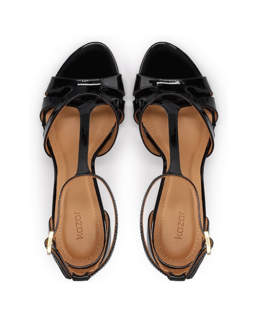 Kazar-Schwarze-Lackleder-Sandalen-schwarz