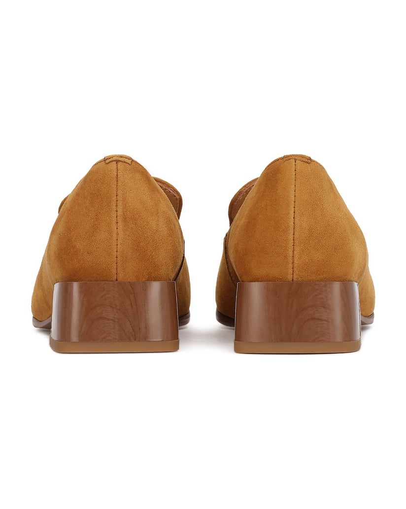 Kazar-Halbschuhe-aus-Wildleder-mit-auffälligem-Absatz-camel