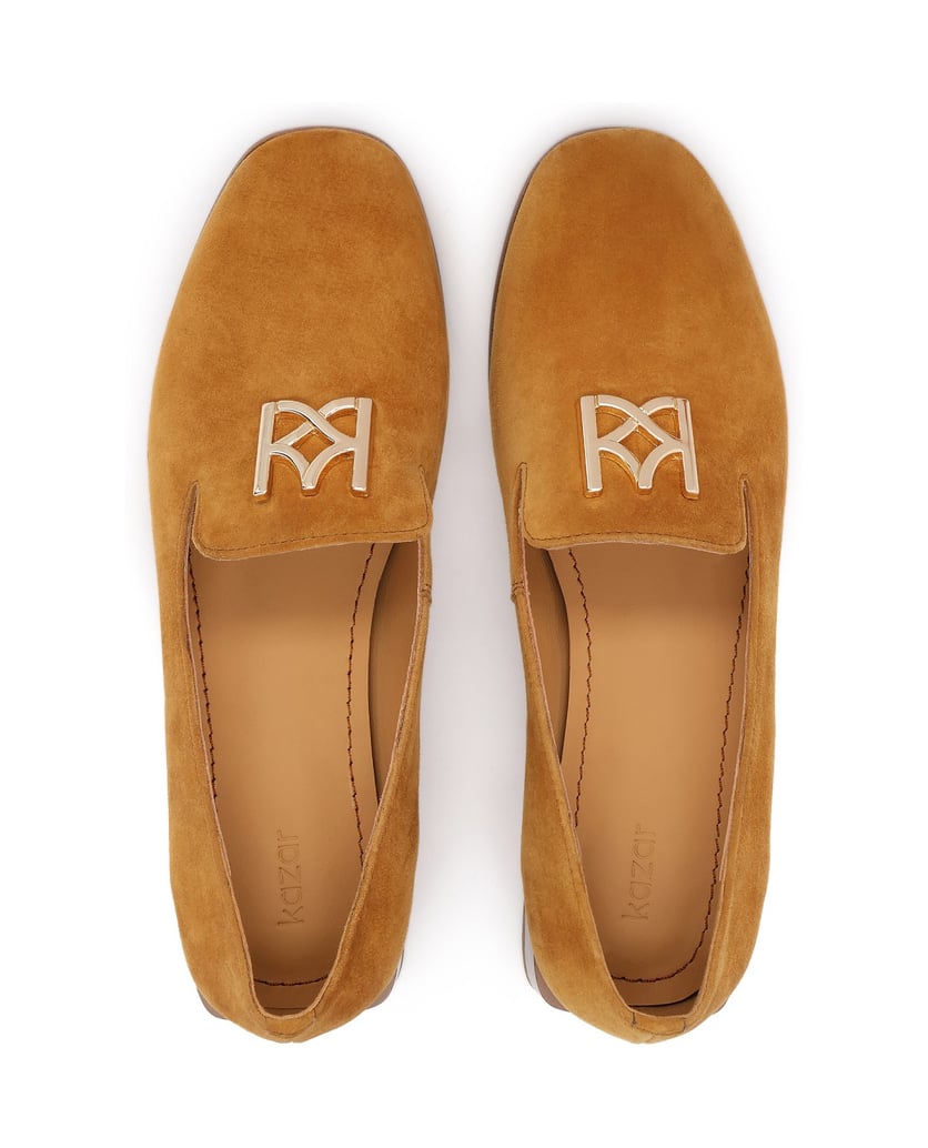 Kazar-Halbschuhe-aus-Wildleder-mit-auffälligem-Absatz-camel