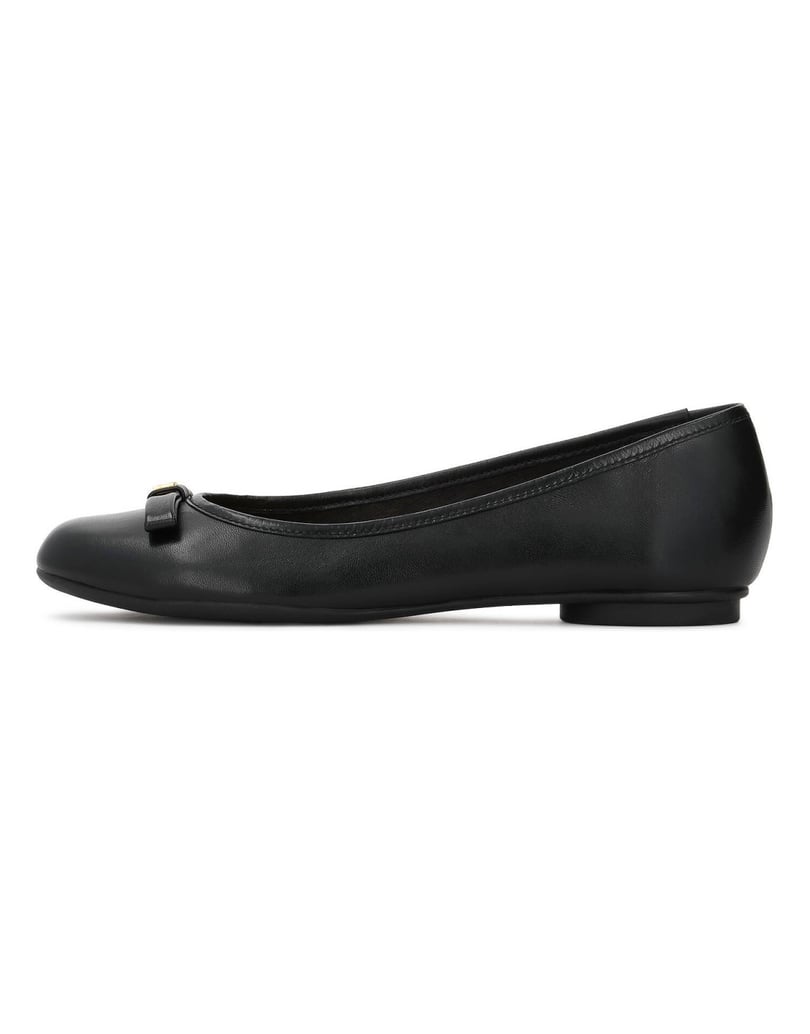 Kazar-Klassische-schwarze-Ballerinas-mit-Schleifen-schwarz
