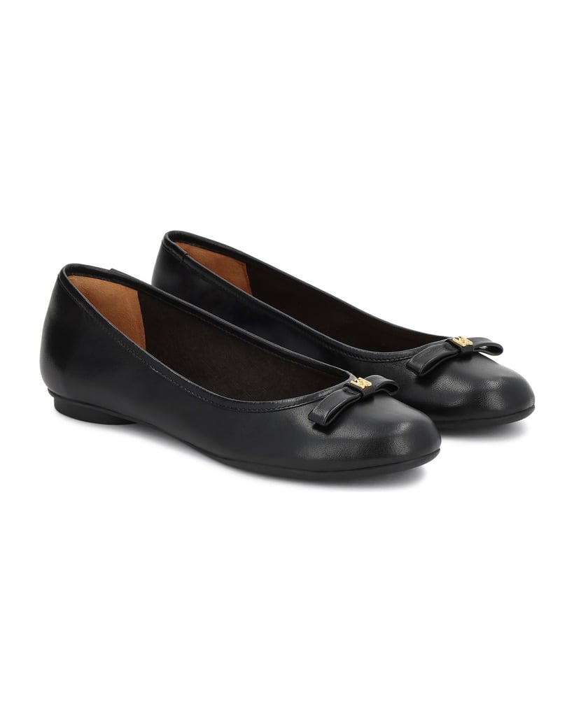 Kazar-Klassische-schwarze-Ballerinas-mit-Schleifen-schwarz