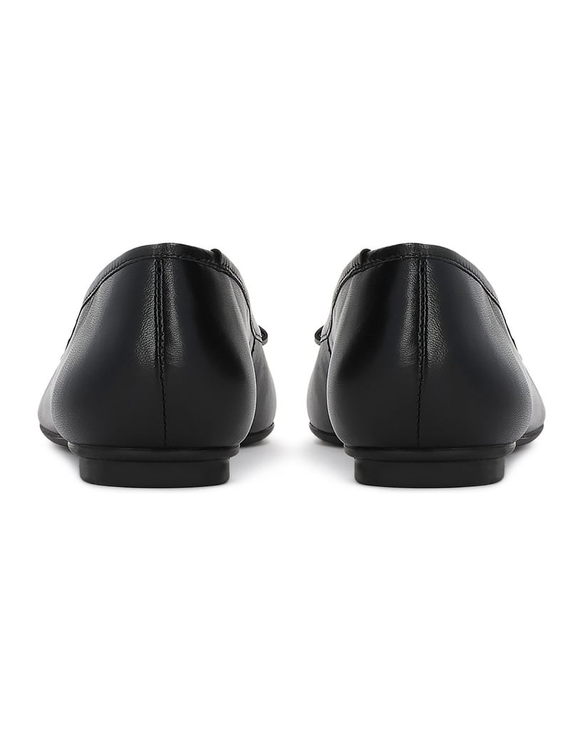 Kazar-Klassische-schwarze-Ballerinas-mit-Schleifen-schwarz