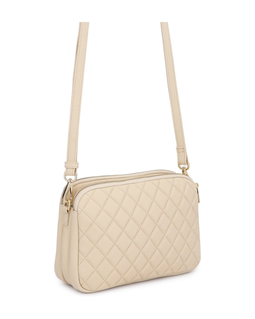 Kazar-Beige-gesteppte-Tasche-mit-Gürtel-beige