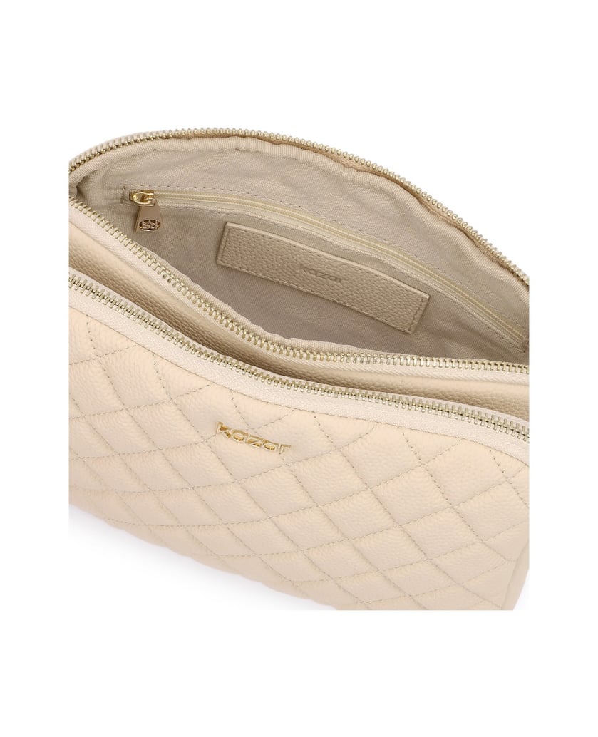 Kazar-Beige-gesteppte-Tasche-mit-Gürtel-beige