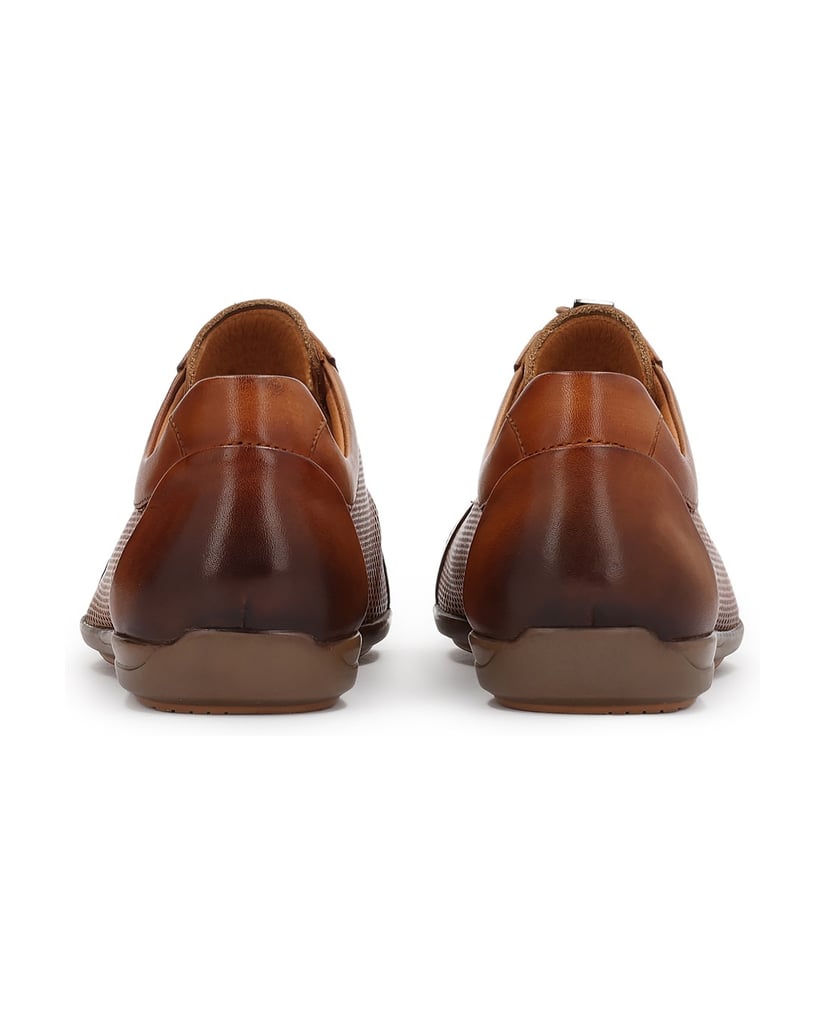 Kazar-Braune-Lederhalbschuhe-mit-perforiertem-Schaft-braun