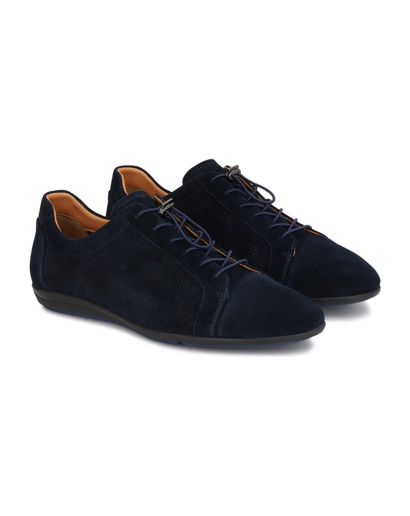 Kazar-Marineblaue-Halbschuhe-mit-Gummibindung-dunkelblau