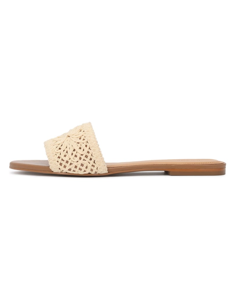 Kazar-Flache-Flip-Flops-mit-geflochtenem-Schaft-beige