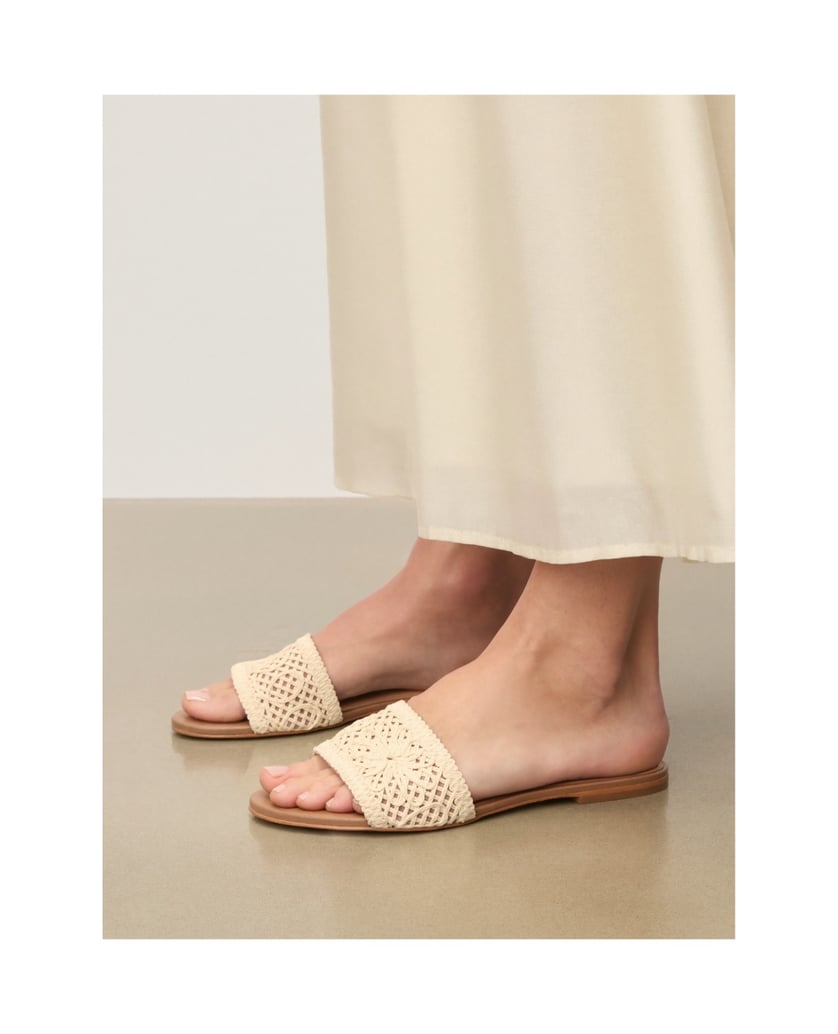 Kazar-Flache-Flip-Flops-mit-geflochtenem-Schaft-beige