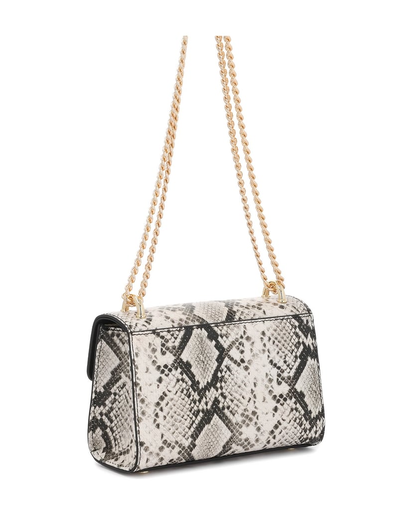 Kazar-Schlange-kleine-Handtasche-mit-Kette-weiss
