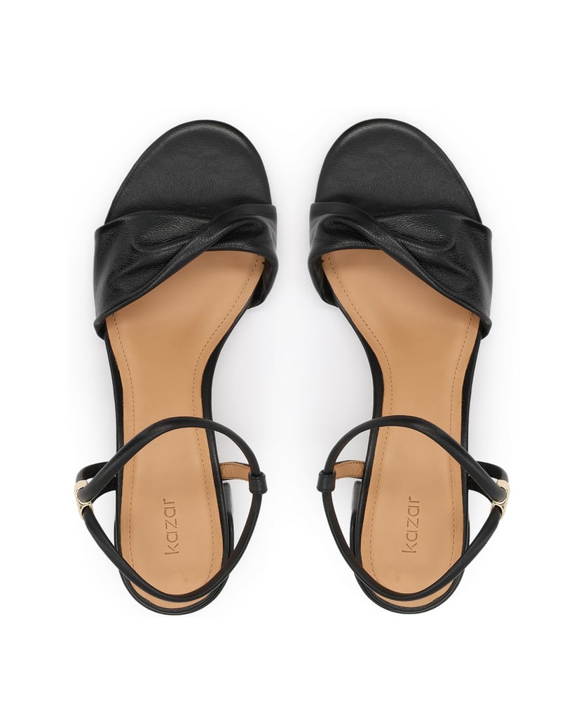 Kazar-Schwarze-Leder-Sandalen-schwarz