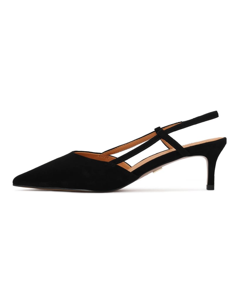Kazar-Schwarze-Wildlederpumps-mit-offenem-Absatz-schwarz