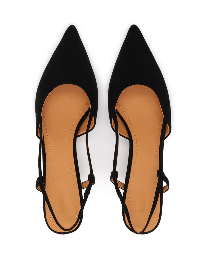 Kazar-Schwarze-Wildlederpumps-mit-offenem-Absatz-schwarz