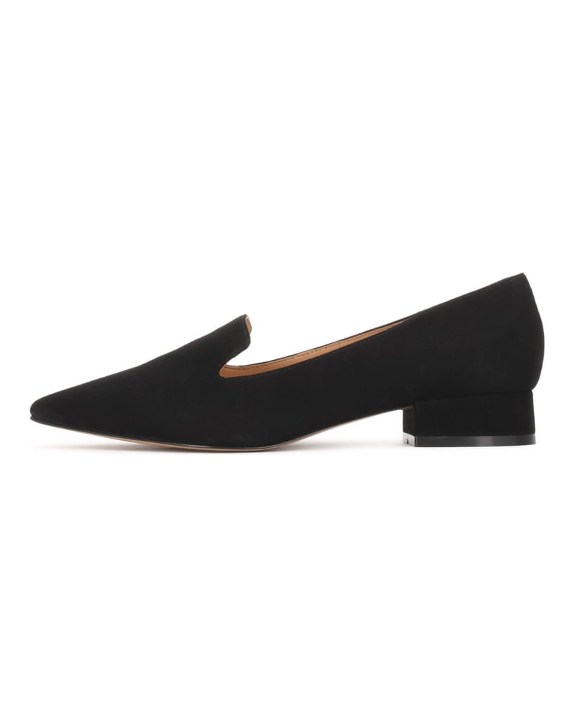 Kazar-Pumps-aus-Wildleder-mit-niedrigem-Absatz-schwarz
