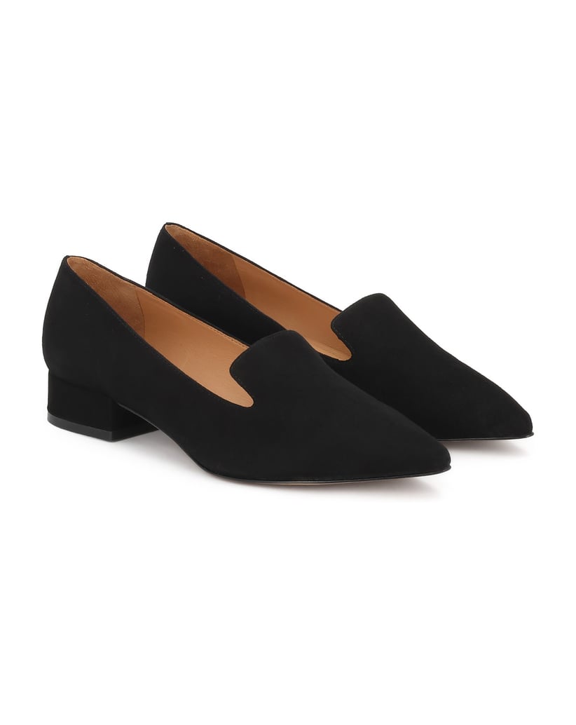Kazar-Pumps-aus-Wildleder-mit-niedrigem-Absatz-schwarz