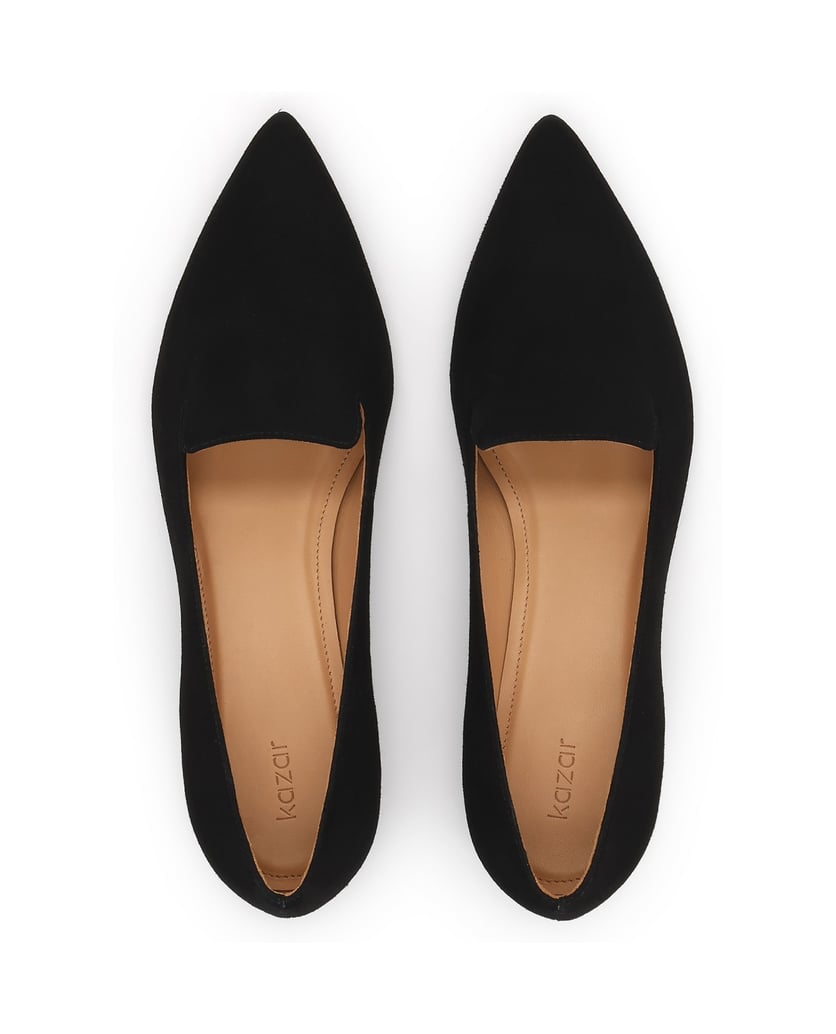 Kazar-Pumps-aus-Wildleder-mit-niedrigem-Absatz-schwarz