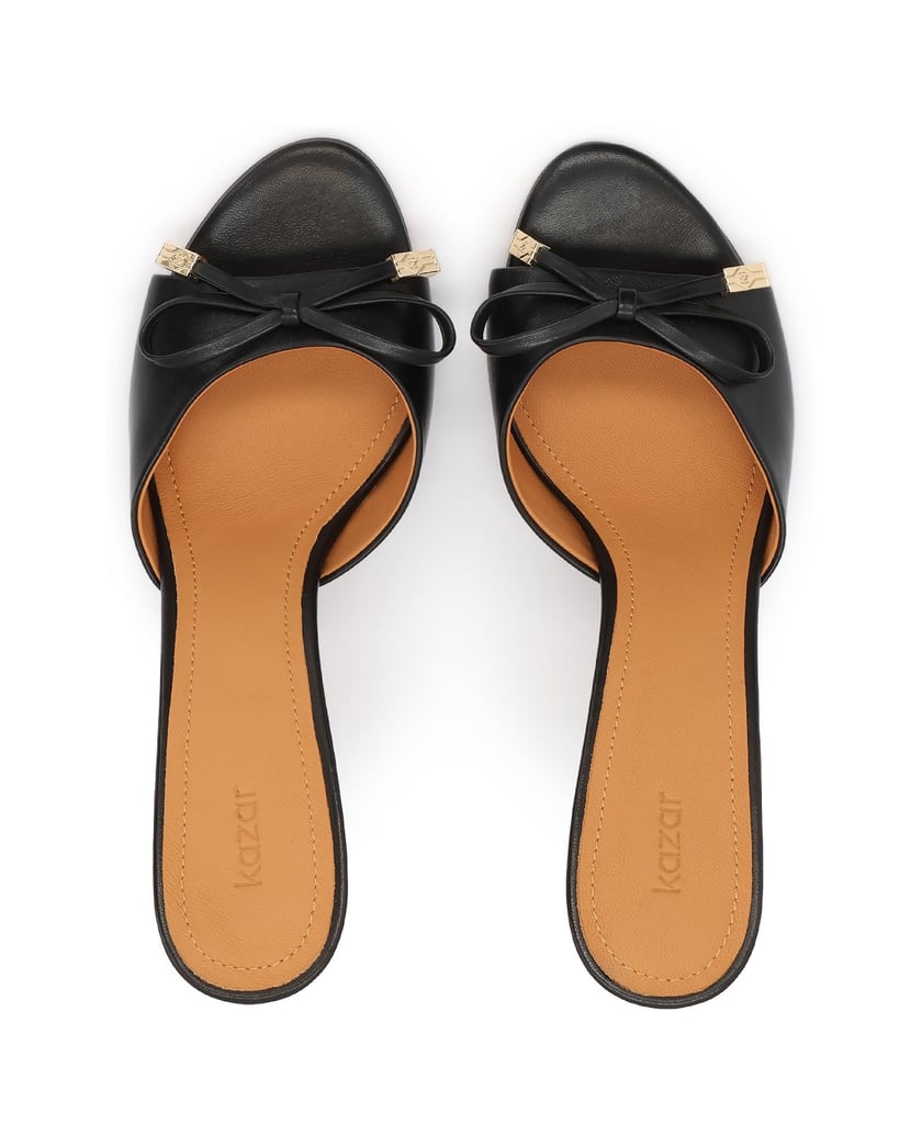 Kazar-Schwarze-Stiletto-Flip-Flops-aus-Leder-mit-einer-Schleife-schwarz