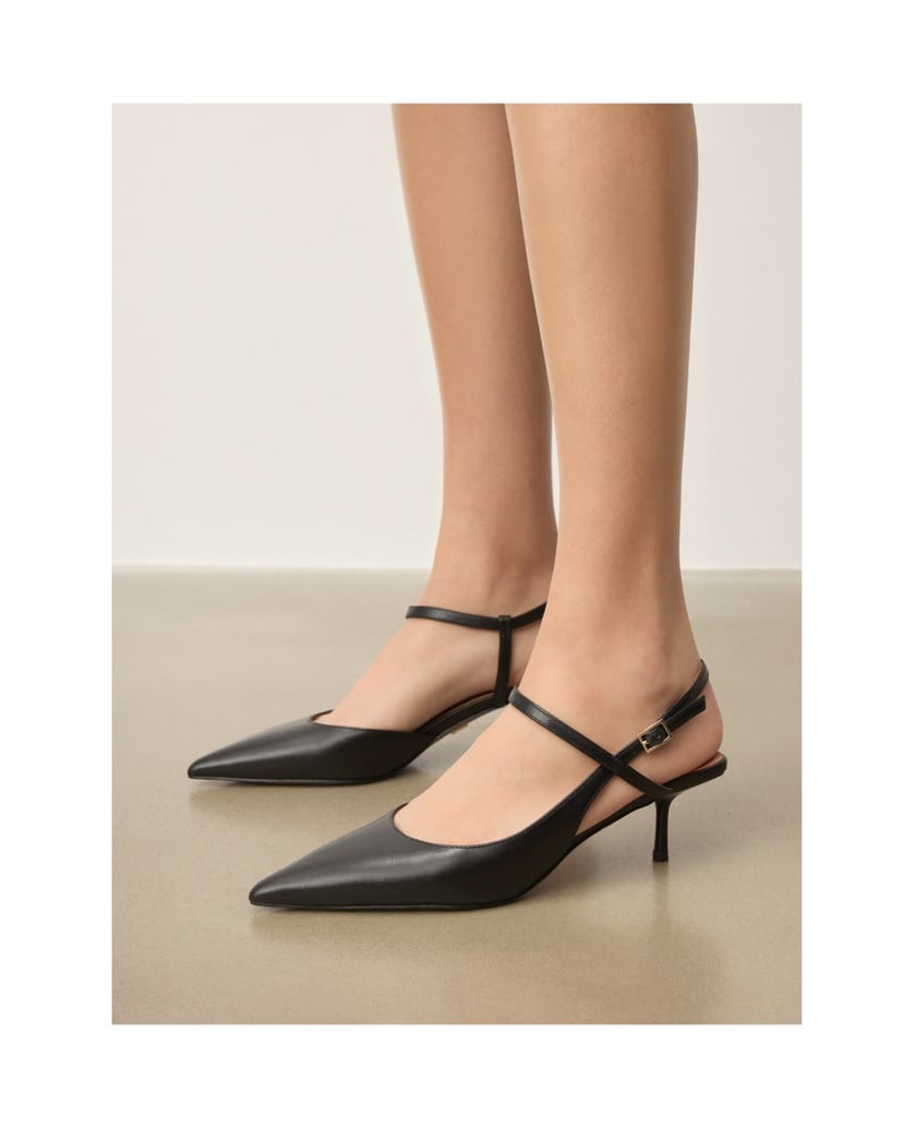 Kazar-Pumps-aus-Leder-mit-offenem-Absatz-schwarz