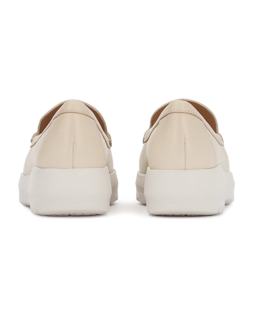 Kazar-Schlupfhalbschuhe-aus-Leder-mit-dicker-Sohle-weiss