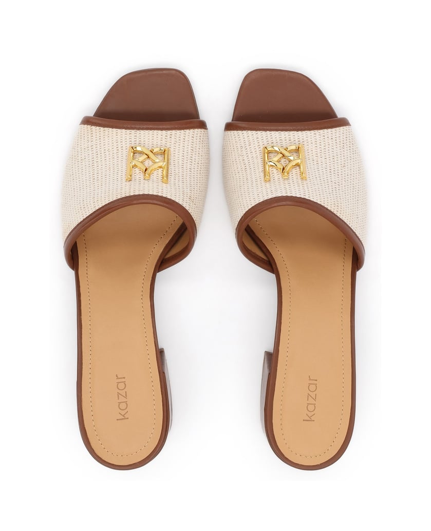 Kazar-Flip-Flops-aus-kombinierten-Materialien-braun