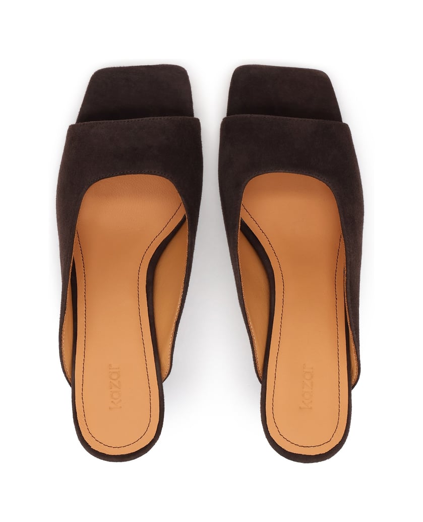 Kazar-Wildleder-Flip-Flops-mit-modischem-Schnitt-dunkelbraun