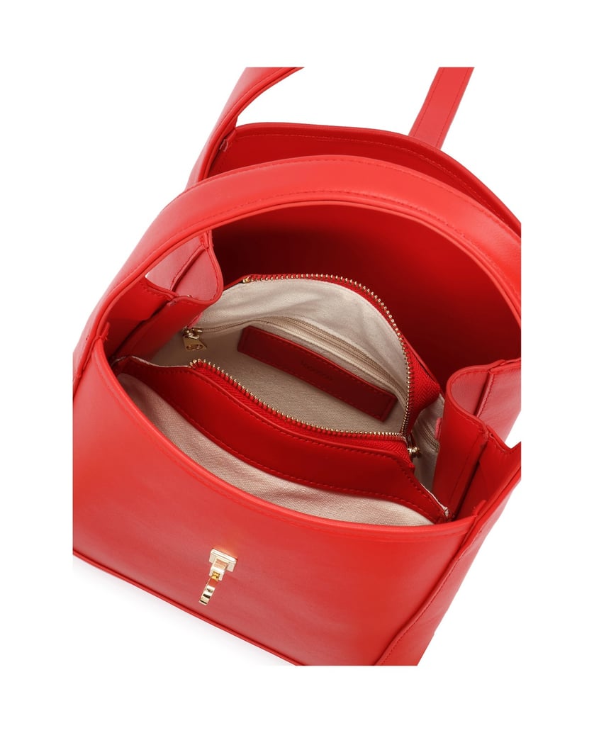 Kazar-Rote-Handtasche-mit-zwei-Griffen-und-einem-Riemen-rot