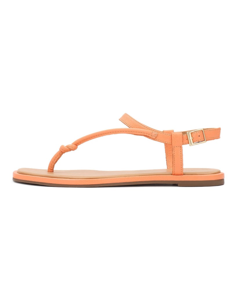 Kazar-Flache-Sandalen-aus-Leder-orange