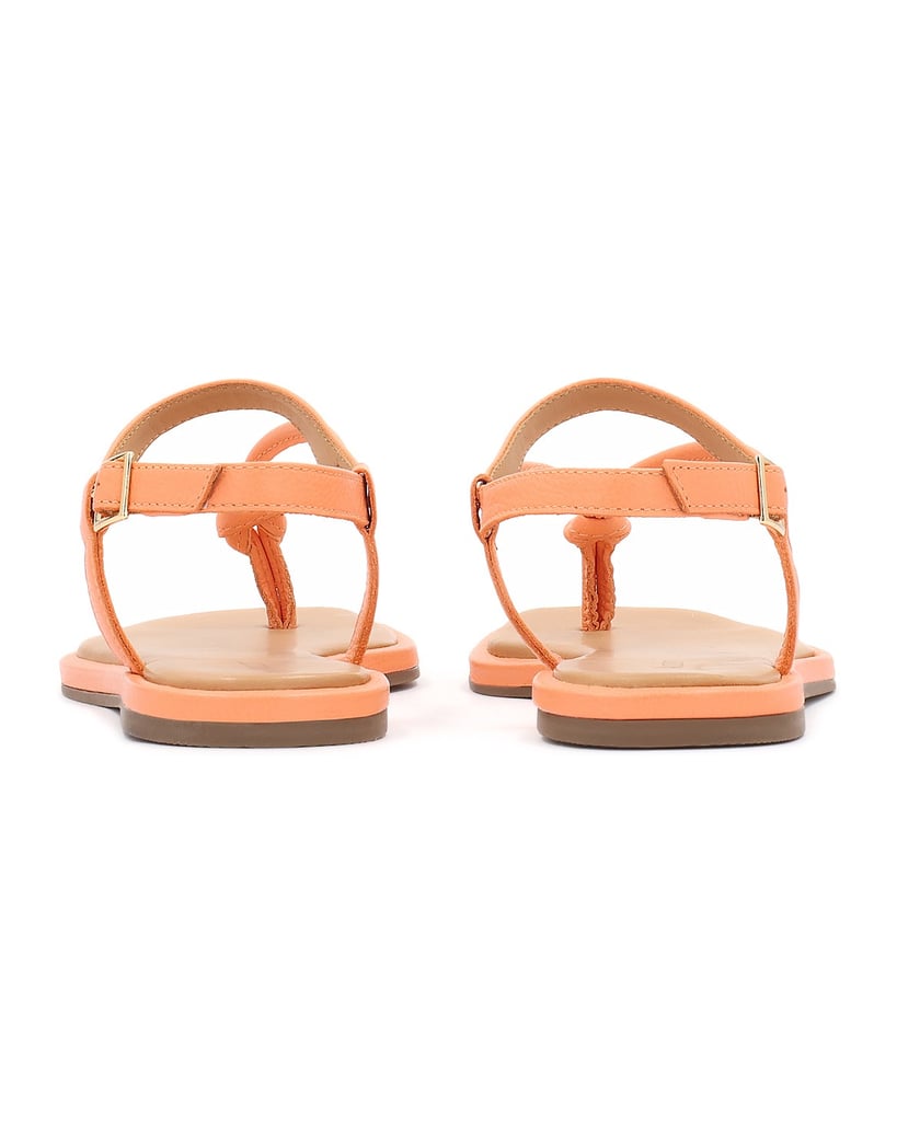 Kazar-Flache-Sandalen-aus-Leder-orange