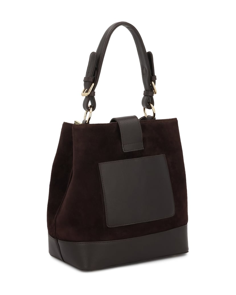 Kazar-Dunkelbraune-Handtasche-mit-Monogramm-dunkelbraun