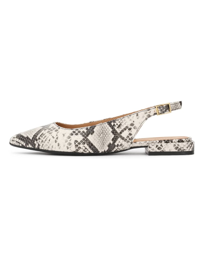 Kazar-Flache-Pumps-mit-Tiermotiv-weiss
