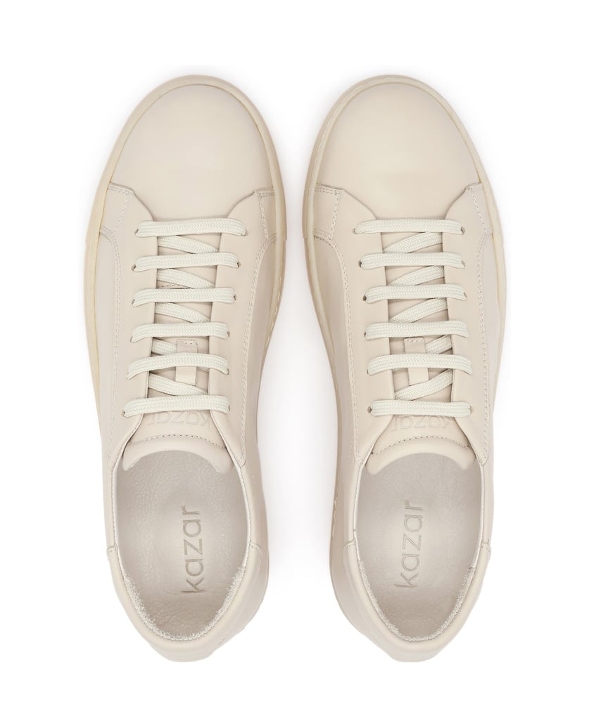 Kazar-Beige-Ledersneakers-für-Herren-im-Smart-casual-Stil-beige