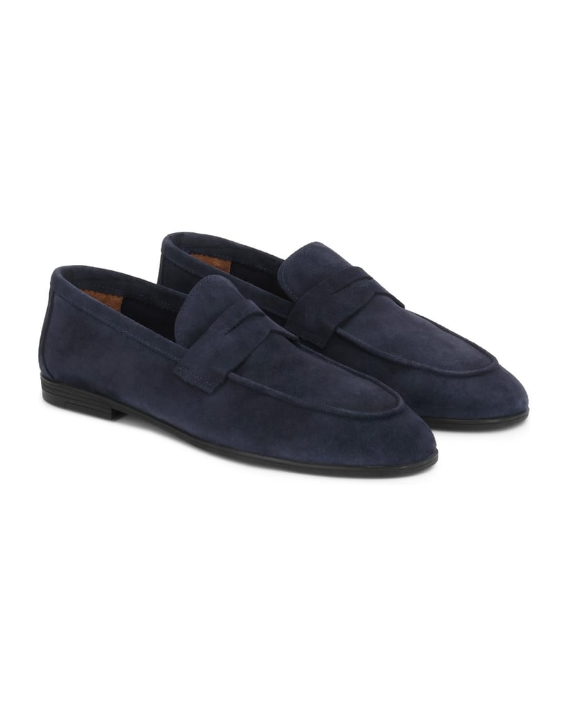 Kazar-Loafers-aus-dunkelblauem-Wildleder-dunkelblau
