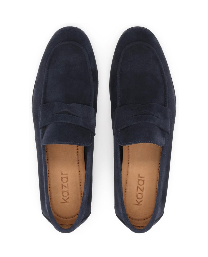 Kazar-Loafers-aus-dunkelblauem-Wildleder-dunkelblau