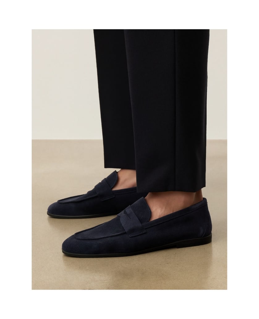 Kazar-Loafers-aus-dunkelblauem-Wildleder-dunkelblau