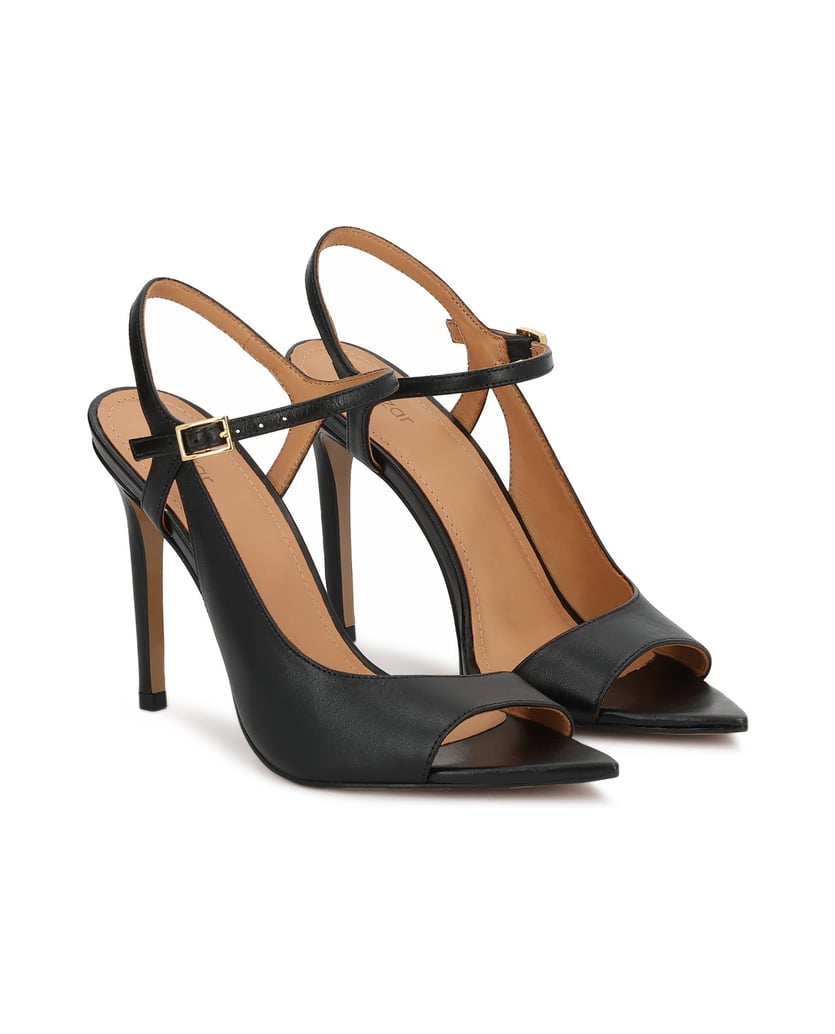 Kazar-Schwarze-Sandalen-mit-auffälligem-Cut-out-Obermaterial